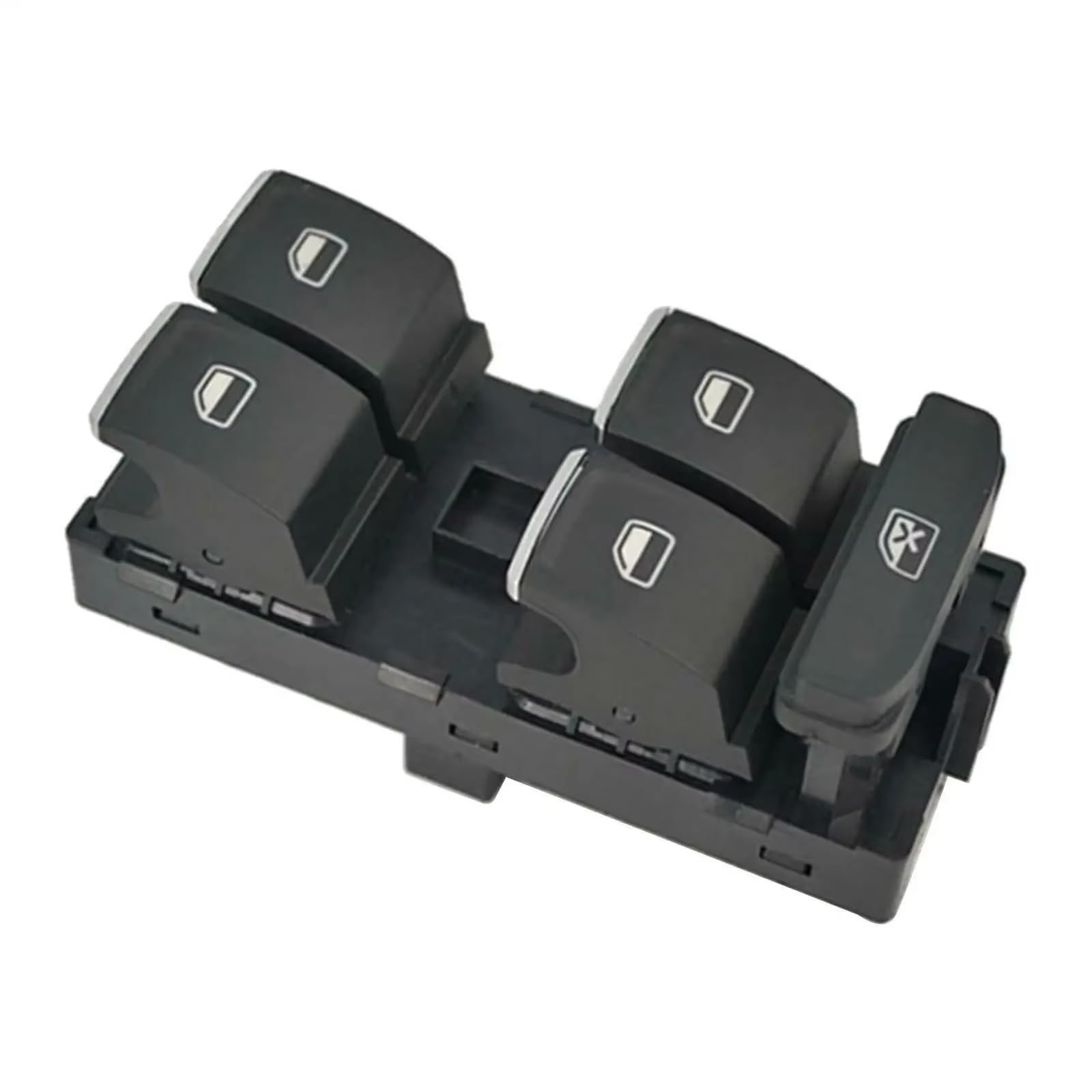 Auto Fensterheber Schalter Für Skoda für Octavia 2012-2018 Vorne Links Fahrer Power Fenster Tür Heber Taste Schalter Control Unit 5ED959857(Chrome) von BOHHO
