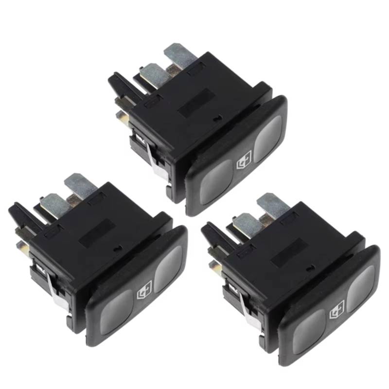 Auto Fensterheber Schalter Für VW Für Jetta Für Polo Für Golf Für Golf MK2 Für GTI 191959855 Fenster Control Schalter Taste 6K0959855A(3 pcs) von BOHHO