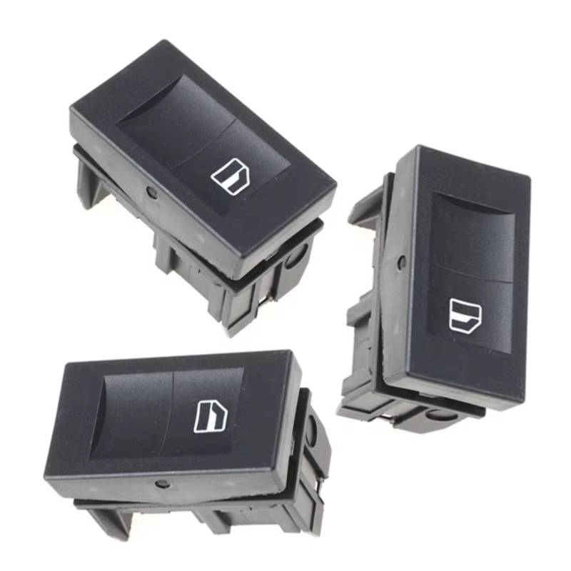 Auto Fensterheber Schalter Für VW Für Polo Für Klassische 6K 2000 2001 2002 Elektrische Fenster Schalter Glas Heber Control Single Button 6N0959855B(3 pcs) von BOHHO