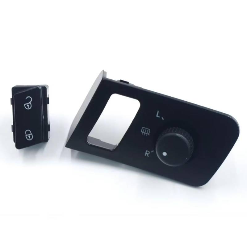 Auto Fensterheber Schalter Für VW Für Touran Für Caddy 2003-2015 1T1959552 1T0962125B Seitentürsteuerschalter Spiegelschalter(Blue) von BOHHO