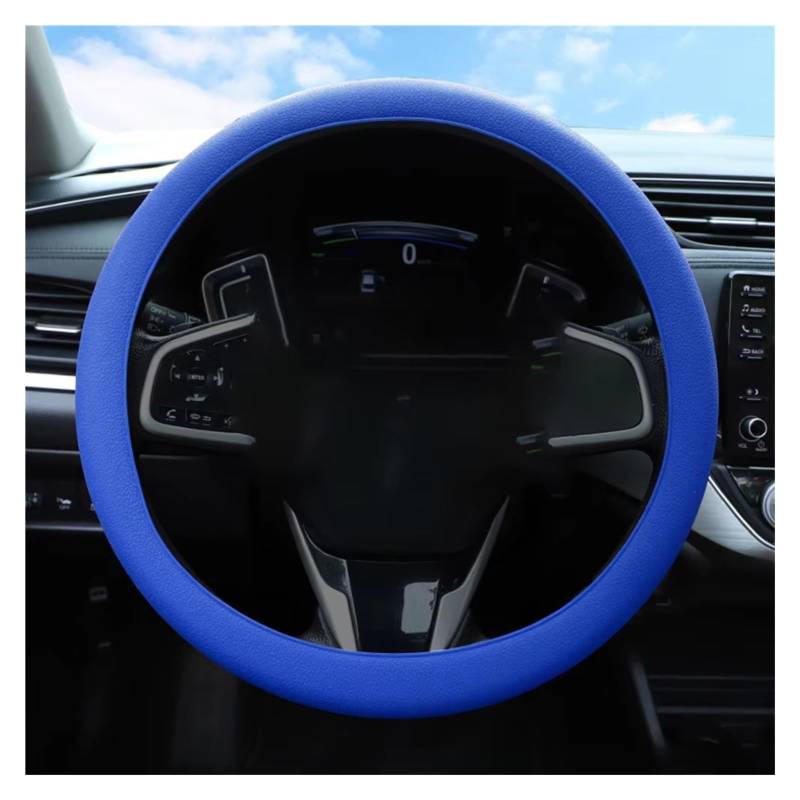 Lenkradschutz Auto-Lenkradbezug Aus Silikon Sommer Anti-Rutsch-Griff Elastischer Handschuh Universelle Textur Weicher Heimwerkerwerkzeuge Lenkradschoner(H Dark Blue) von BOHHO