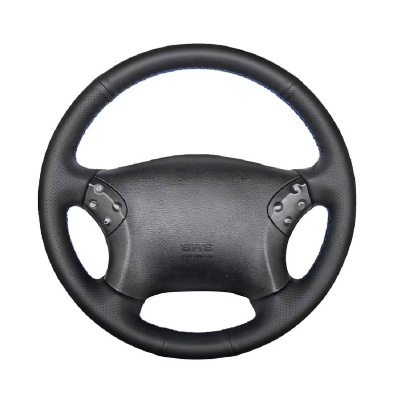 Lenkradschutz Für Benz W203 C-Klasse 2001-2009 DIY Handgenähte Schwarze Hochweiche Kunstleder-Lenkradabdeckung Lenkradschoner(Gray Thread) von BOHHO
