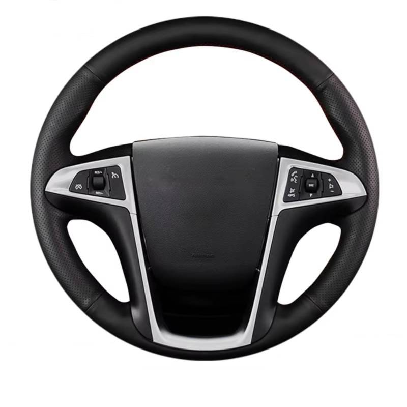 Lenkradschutz Für Chevrolet Für Equinox 2010-2016 Autozubehör Mikrofaser Leder Auto Lenkradbezug Lenkradschoner(Red Blue Thread) von BOHHO