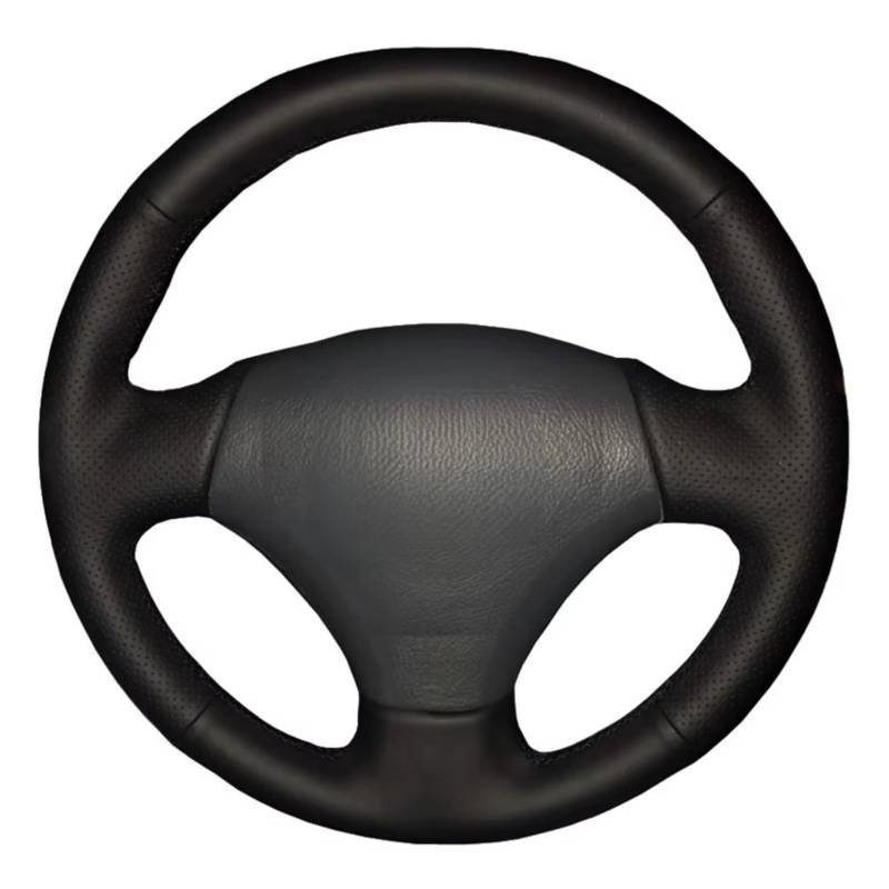 Lenkradschutz Für Lexus GS430 GS300 2004 Autolenkradabdeckung Handgenähtes Schwarzes Kunstleder Lenkradschoner(White Thread) von BOHHO