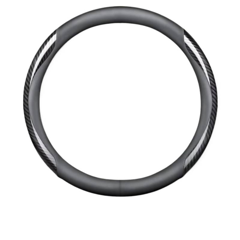 Lenkradschutz Für Mazda 3 5 6 Für SKYACTIV Für Axela Für Atenza CX30 CX5 CX8 CX9 MX5 RX8 RX7 BT50 Carbonfaser-Wildleder-Auto-Lenkradabdeckung Lenkradschoner(A Black) von BOHHO
