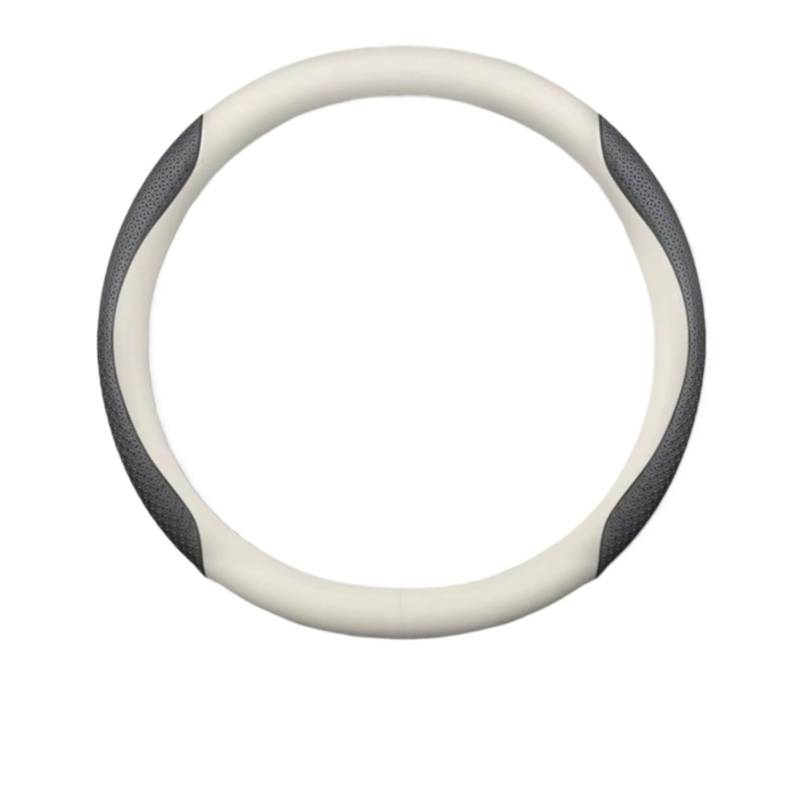 Lenkradschutz Für Mazda 3 5 6 Für SKYACTIV Für Axela Für Atenza CX30 CX5 CX8 CX9 MX5 RX8 RX7 BT50 Carbonfaser-Wildleder-Auto-Lenkradabdeckung Lenkradschoner(B White) von BOHHO