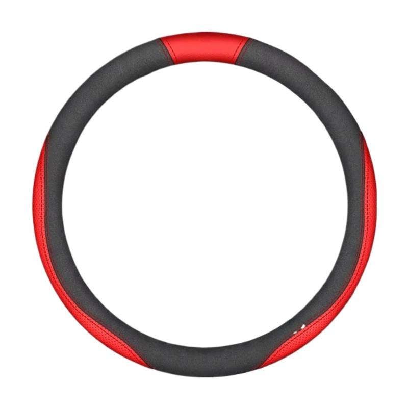 Lenkradschutz Für Mazda2 3 6 Für SKYACTIV Für Axela Für Atenza CX30 CX5 CX8 CX9 MX5 RX8 RX7 BT50 Wildleder Leder Auto Lenkrad Abdeckung Lenkradschoner(B red) von BOHHO