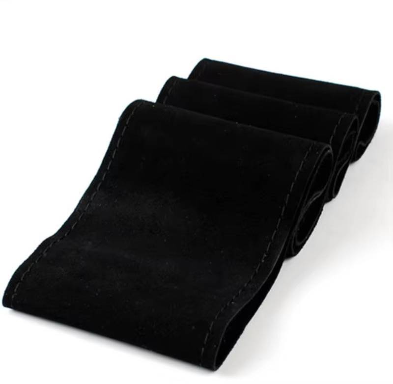 Lenkradschutz Für Skoda Wildleder Material Auto Lenkrad Abdeckung Größe 36cm/38cm/40cm Lenkradschoner(38cmBlack line) von BOHHO