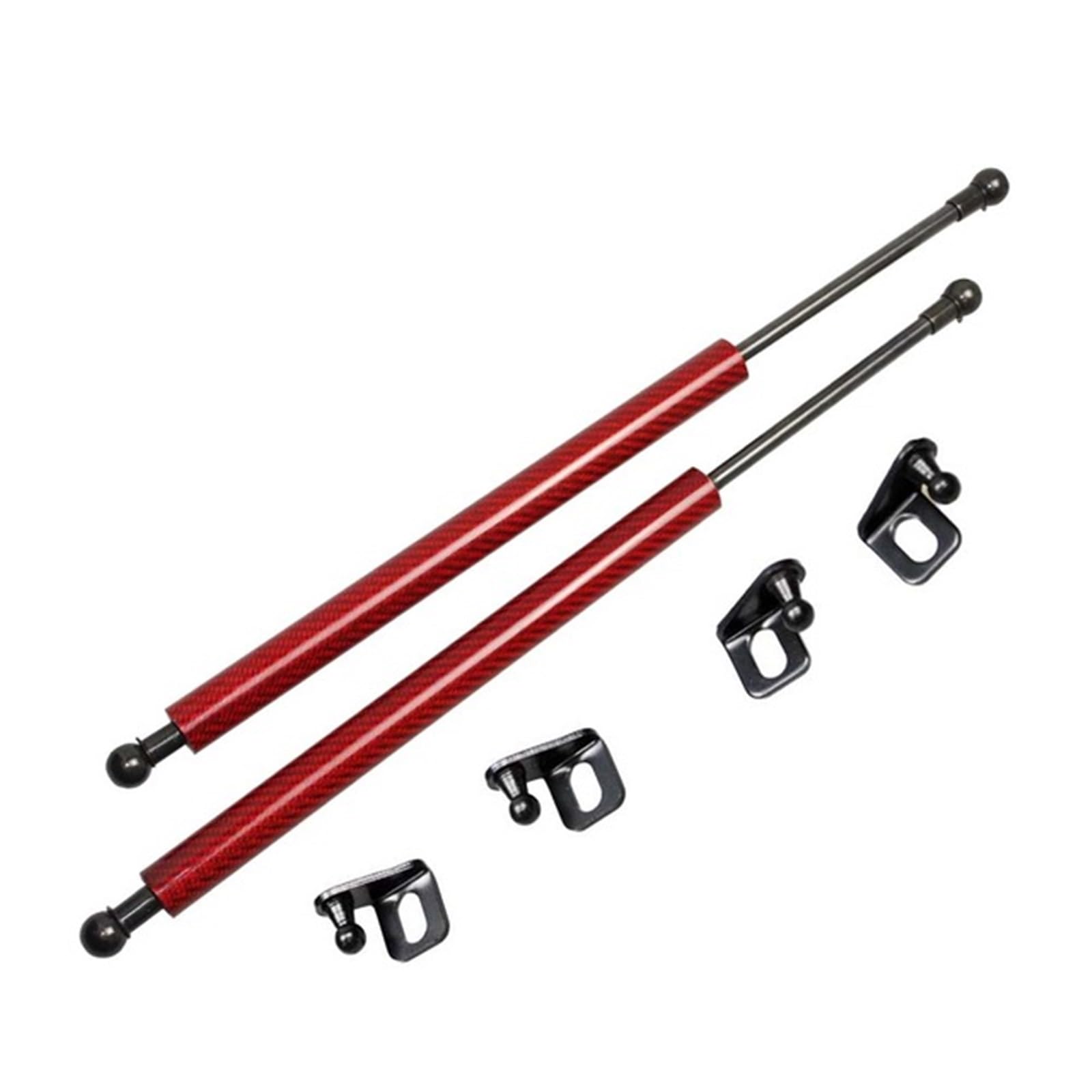 Motorhauben Gasfeder Für Buick Für Verano 2015-2023 GS Fließheck Front Hood Bonnet Gas Streben Lift Unterstützung Stange Schock Dämpfer Prop Frühling Gasfeder Motorhaube Vorne(Carbon Fiber Red) von BOHHO