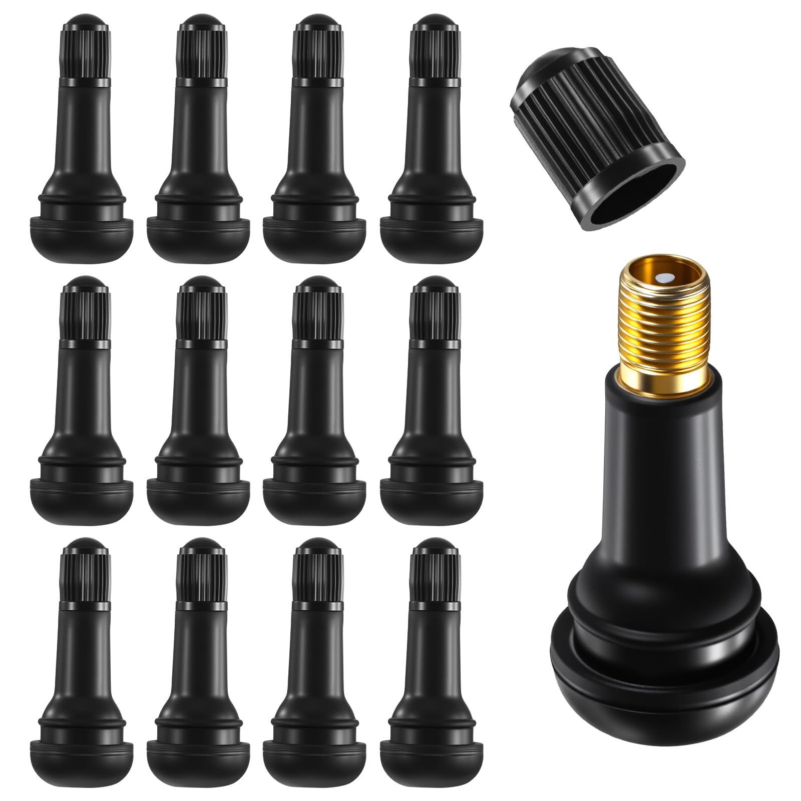 BOHUIZ 12 Stück TR413 Gummi Ventile Reifen, Gummiventil Reifenventil Snap-In Gummiventile Ventile Universal Reifenventil für Auto Motorräder Fahrräder BOHUIZ 12 Stück TR413 Gummi Ventile Reifen, Gummiventil Reifenventil Snap-In Gummiventile Ventile Universal Reifenventil für Auto Motorräder Fahrräder von BOHUIZ