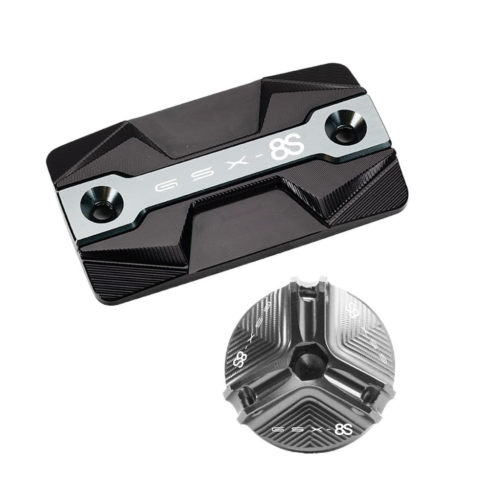 BONFUN Bremspumpenabdeckung Für SU&ZUKI GSX-8S GSX8S GSX 8S 2023 CNC Alumium Motorrad Vorderradbremsflüssigkeitsbehälter Abdeckung Tankdeckel und Öleinfüllstutzen BONFUN Bremspumpenabdeckung Für SU&ZUKI GSX-8S GSX8S GSX 8S 2023 CNC Alumium Motorrad Vorderradbremsflüssigkeitsbehälter Abdeckung Tankdeckel und Öleinfüllstutzen von BONFUN
