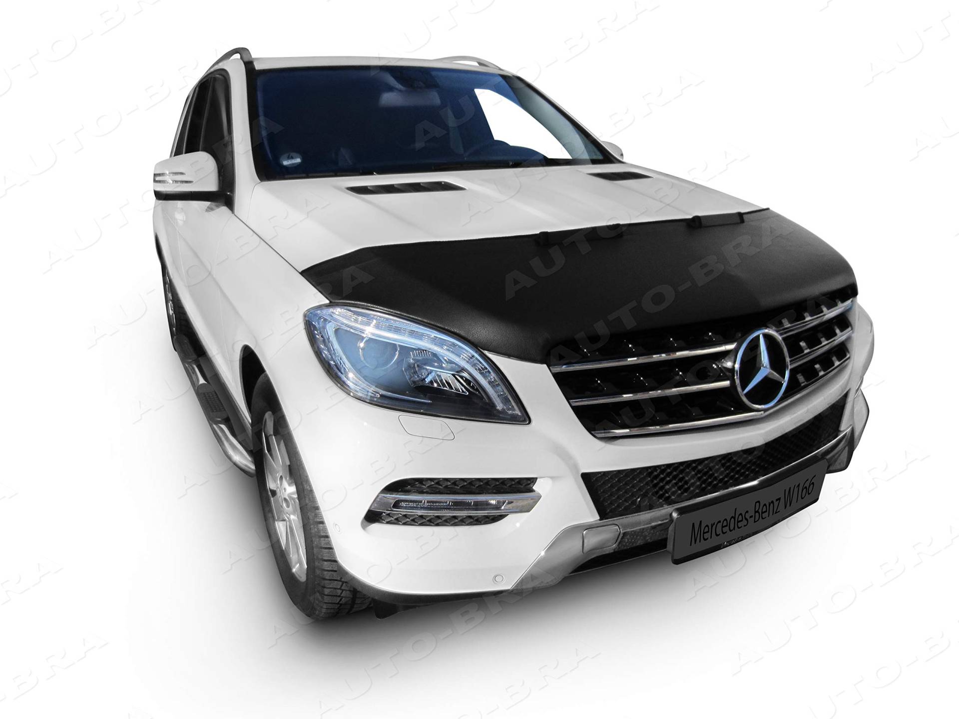 AB-00990 Auto Bra kompatibel mit Mercedes-Benz MB M-Klasse ML GLE W166 Bj. 2011-2015 Haubenbra Steinschlagschutz Tuning Bonnet Bra von BONNET BRA