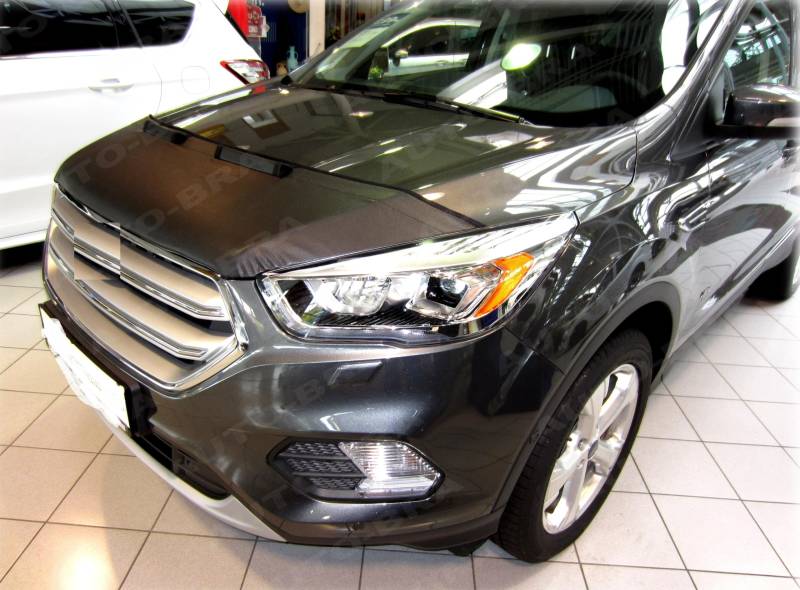 AB3-00102 Auto BRA kompatibel mit Ford Kuga 3 Bj. 2017-2019 Haubenbra Steinschlagschutz Tuning Bonnet Bra von Auto-Bra