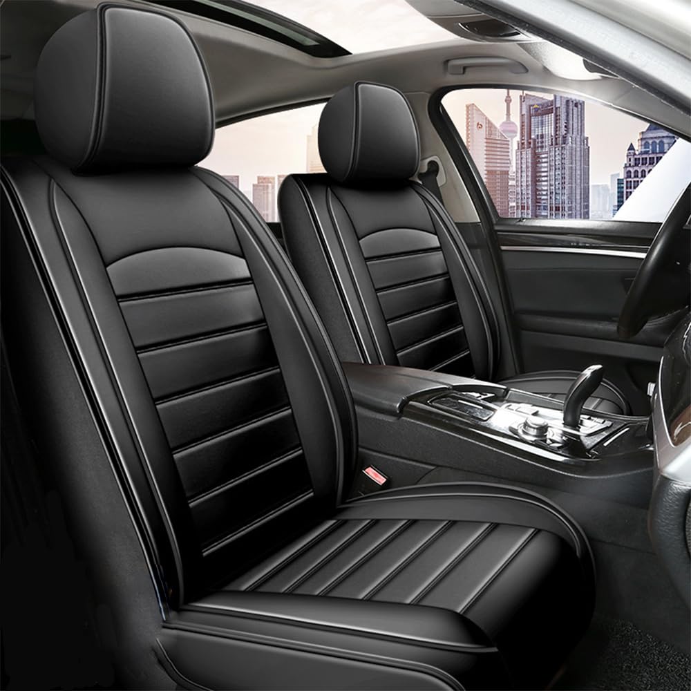 BONOOL Auto Sitzbezüge Set, Für Toyota Corolla Hybrid Langlebig Wasserdicht Leicht Zu Reinigen Atmungsaktive Rutschfester Leder-Sitzbezug,B von BONOOL