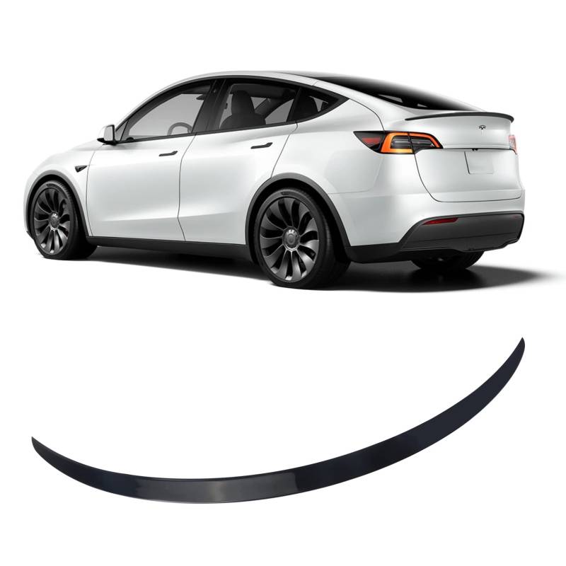 BONRYAN Geeignet für Tesla Model Y Spoiler Original Heckspoiler Flügel Lippe glänzend schwarz für 2020 2021 2022 Tesla Model Y Zubehör von BONRYAN