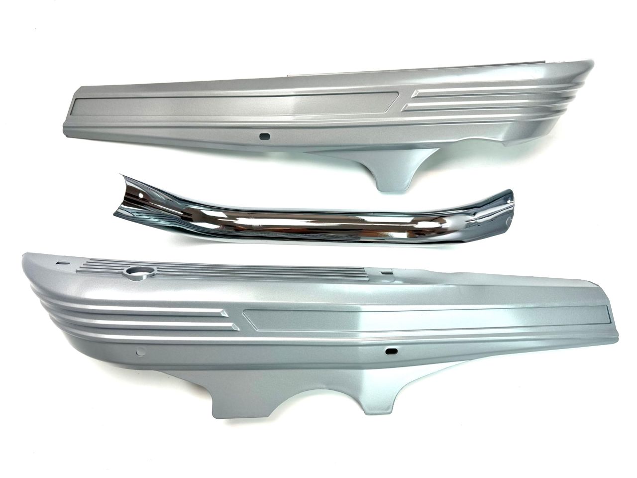 2 Trittbretter grau + Chromleiste Hercules M3 M4 M5 P3 Seitenverkleidung DKW 511 2 Trittbretter grau + Chromleiste Hercules M3 M4 M5 P3 Seitenverkleidung DKW 511 von BOOL-tec