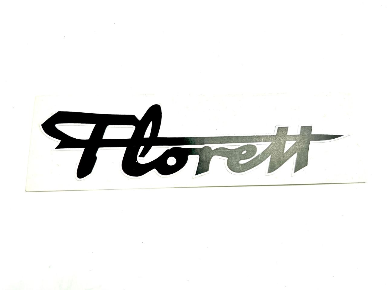Aufkleber schwarz "Florett" Schriftzug für Kreidler von BOOL-tec