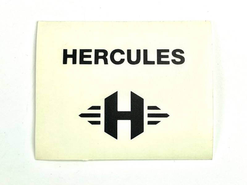 Aufkleber schwarz "H" und Hercules für Sattelrohrstange / weiß M und Prima 2 ... von BOOL-tec
