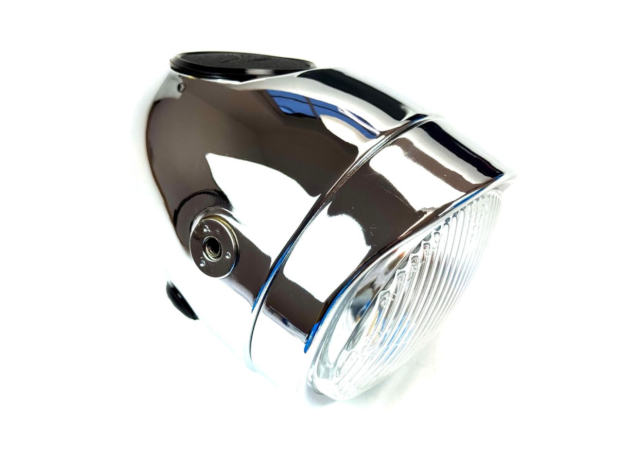 HQ Eierlampe chrom Scheinwerfer mit Loch f. Tachoeinbau Puch Maxi N KTM Rixe DKW HQ Eierlampe chrom Scheinwerfer mit Loch f. Tachoeinbau Puch Maxi N KTM Rixe DKW von NTS