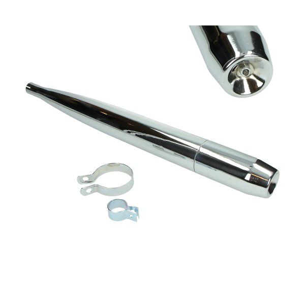Mofa Auspuff chrom inkl. 2 Schellen für Hercules - Sachs Schalldämpfer Mofa Auspuff chrom inkl. 2 Schellen für Hercules - Sachs Schalldämpfer von BOOL-tec