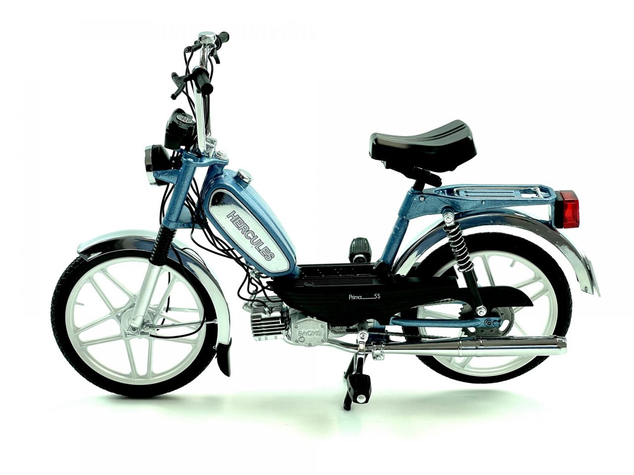 Mofa Modell Maßstab 1:10 Hercules Prima 5S azzurroblau metallic von 50cc Lege... von BOOL-tec