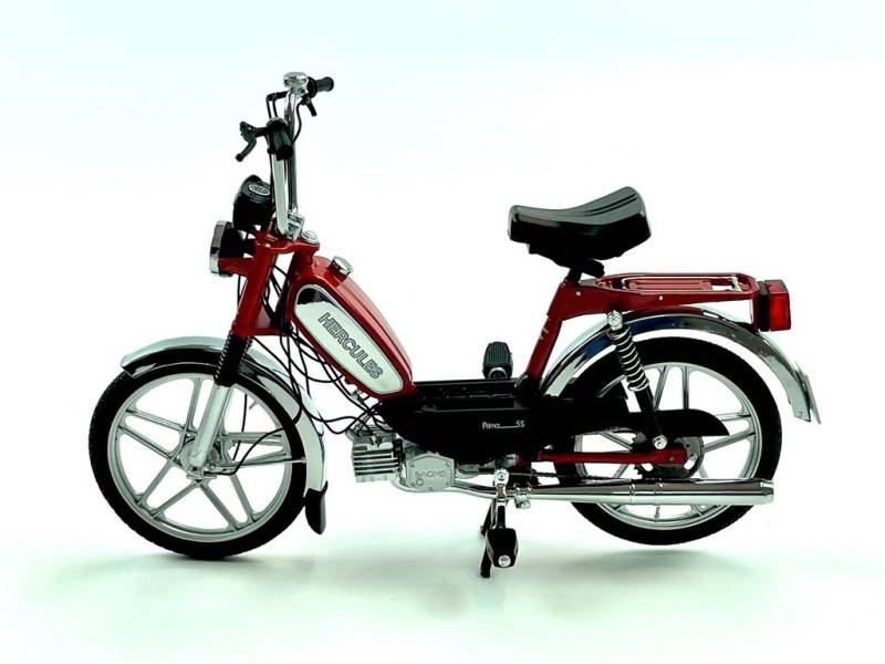 Mofa Modell Maßstab 1:10 Hercules Prima 5S karminrot von 50cc Legends Moped von BOOL-tec