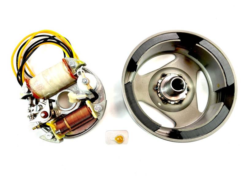 NSU Quickly Komplett Zündung 85mm Lichtmaschine Polrad Schwungrad Magnetzündung von NTS