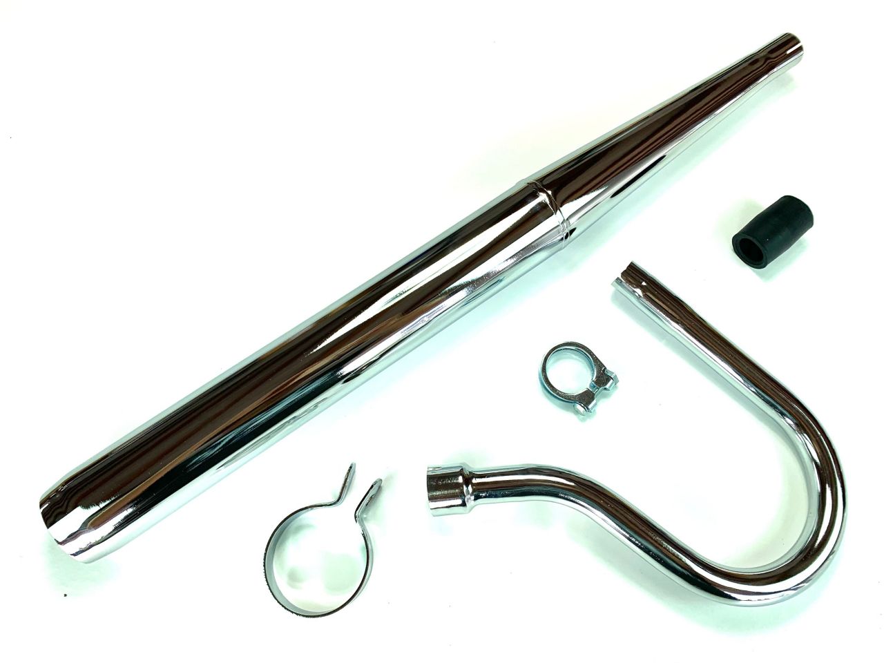 SET Auspuff und Krümmer passend für Zündapp R50 Roller Typ 561 / inkl. Schellen SET Auspuff und Krümmer passend für Zündapp R50 Roller Typ 561 / inkl. Schellen von BOOL-tec