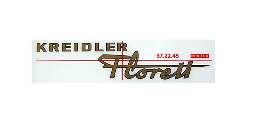Schriftzug Aufkleber gold Kreidler Florett für Eiertank Modell von BOOL-tec