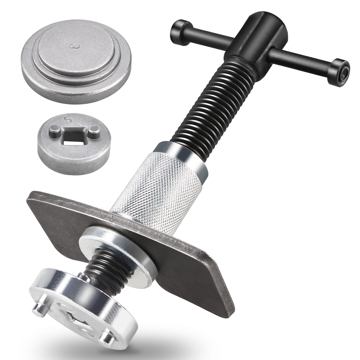BOOMSTART Bremskolbenrücksteller Kolbenrücksteller-Set 5 teiliger zum Zurückstellen des Bremskolbens bei Bremsscheiben-, Bremsbacken- oder Bremsbelag-Wechsel, Universell BOOMSTART Bremskolbenrücksteller Kolbenrücksteller-Set 5 teiliger zum Zurückstellen des Bremskolbens bei Bremsscheiben-, Bremsbacken- oder Bremsbelag-Wechsel, Universell von BOOMSTART