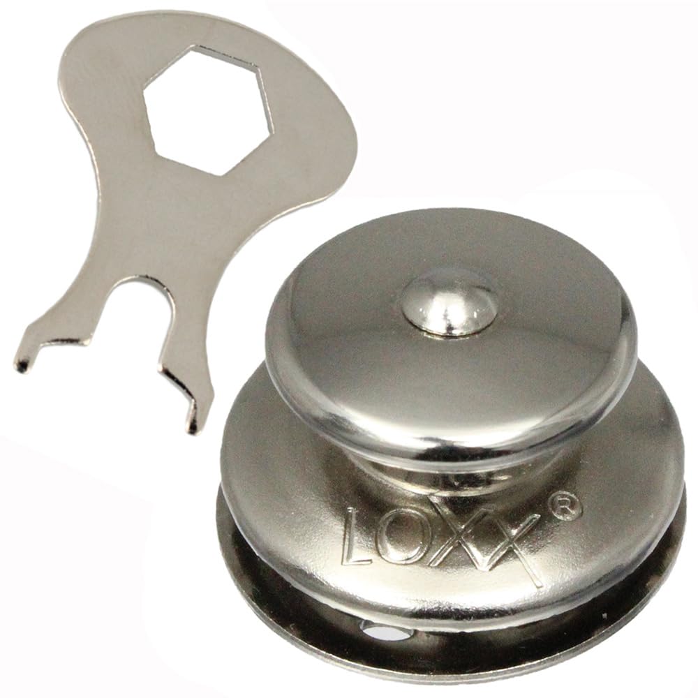 10 Stück LOXX® Oberteil Knopf Groß 15 mm - Edelstahl von BOOTSTEILE BRAUER