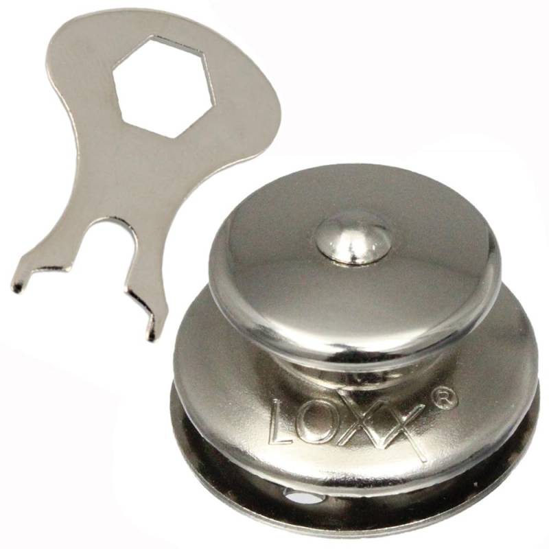 10 Stück LOXX® Oberteil Knopf Groß 15 mm - Edelstahl von BOOTSTEILE BRAUER