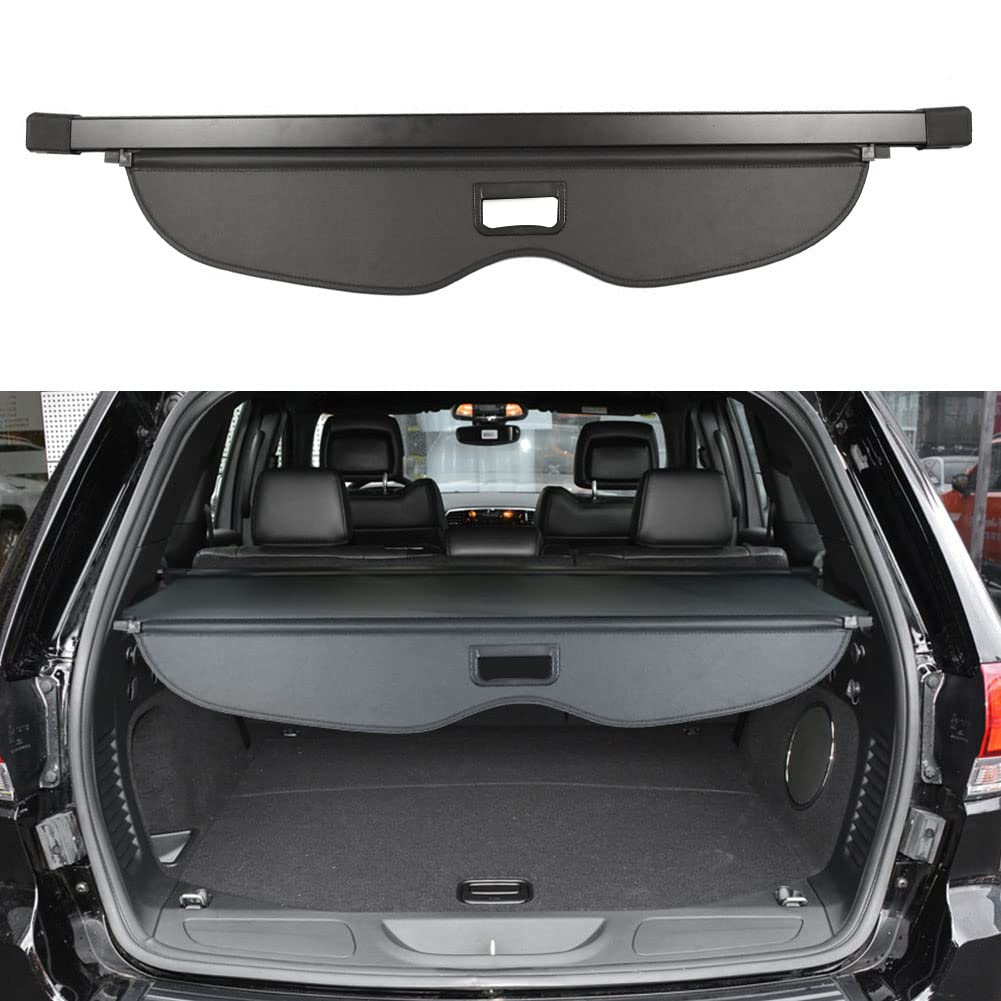 BOPARAUTO Laderaumabdeckung für Jeep Grand Cherokee Zubehör 2011–2020 2021 Heckabdeckung (nicht geeignet für Winter 2021, nicht passend für Grand Cherokee L 2022) von BOPARAUTO