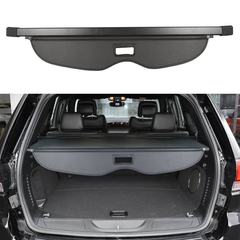 BOPARAUTO Laderaumabdeckung für Jeep Grand Cherokee Zubehör 2011–2020 2021 Heckabdeckung (nicht geeignet für Winter 2021, nicht passend für Grand Cherokee L 2022) von BOPARAUTO