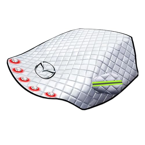 Frontscheibenabdeckung für Mazda 3 BM 2014-2018, Magnetisch Scheibenabdeckung Auto Frontscheibe Sonnenschutz Scheibenschutz Anti Frost Staub UV-Schutz von BORATO