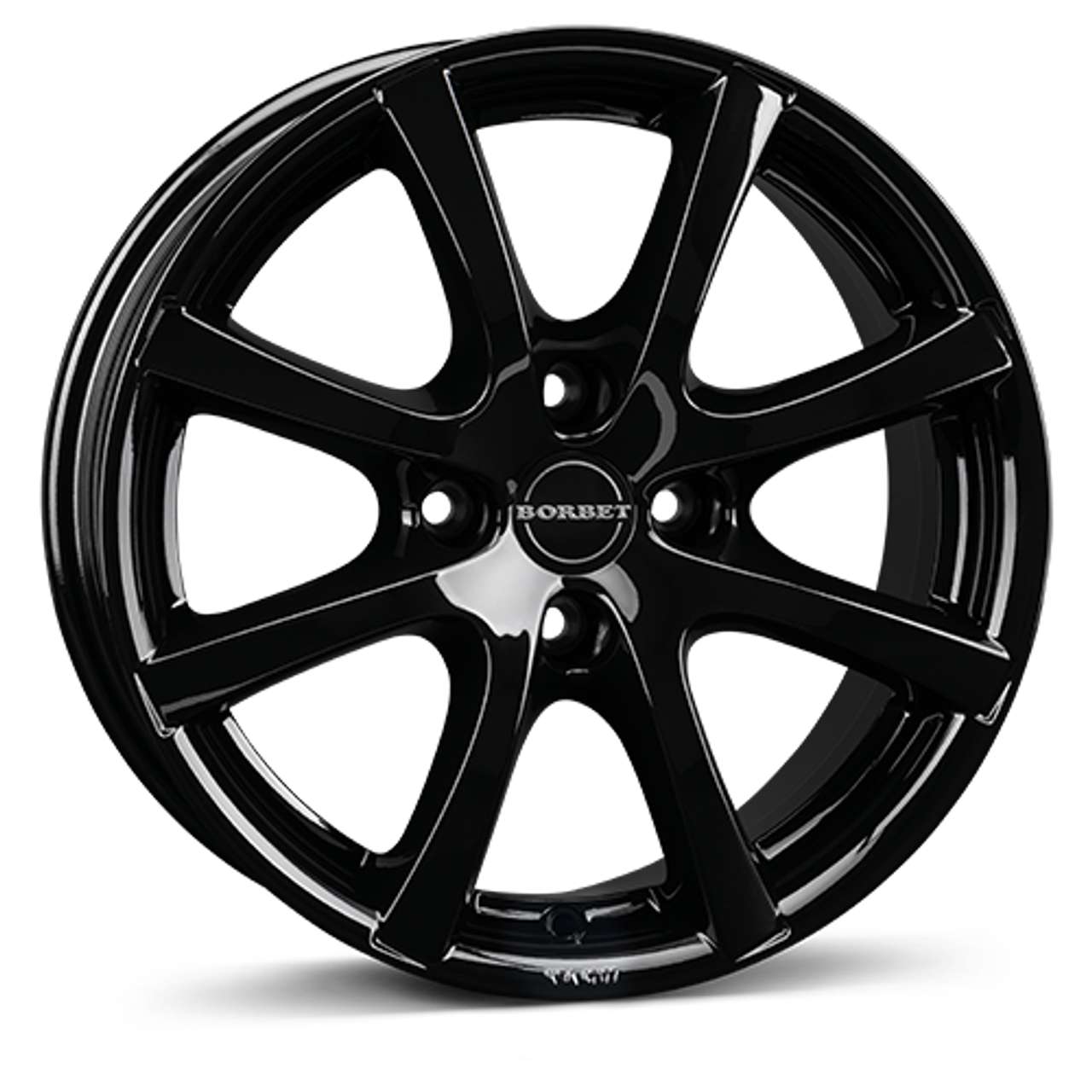 BORBET DESIGN LV4 schwarz glänzend 5.5Jx14 4x100 ET35 von BORBET