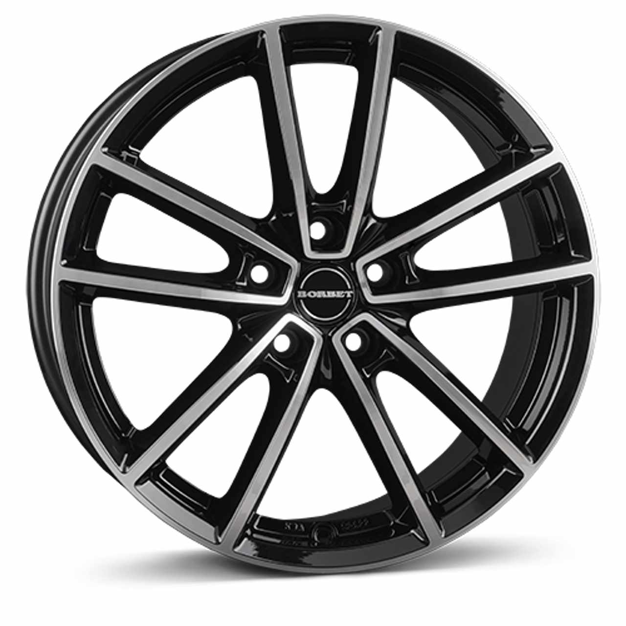 BORBET DESIGN W black polished glossy 8.0Jx18 5x108 ET50 von BORBET