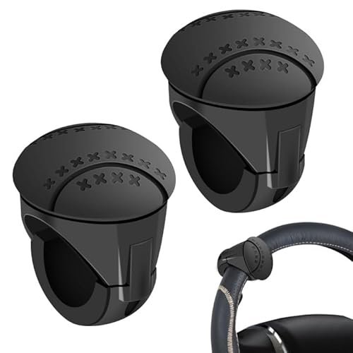 2 Stücke Universal Auto Lenkradknauf, Universal Lenkrad Lenkradknauf, Lenkradknauf Traktor Lenkgriff Ball Kugel Lenkhilfe Lenkradknopf Für Autos, Lkw, Traktoren, Rasenmäher, Gabelstapler von BORDEAG