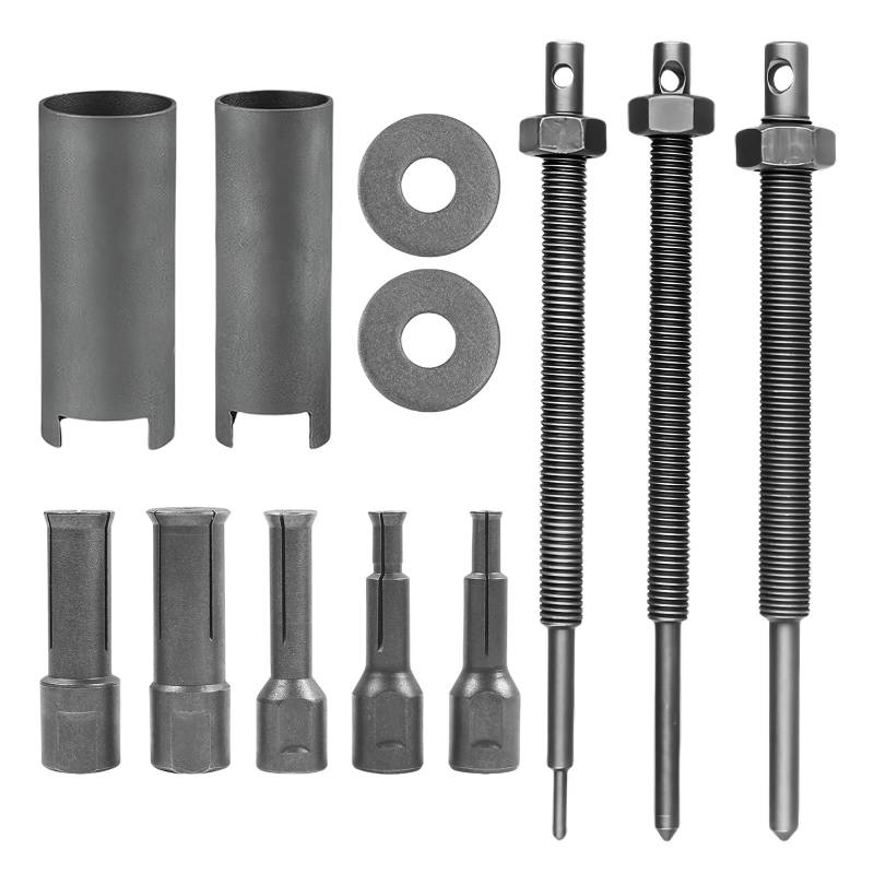 Innenlager Abzieher, Motorrad Innenlager-Auszieher, 9-23 mm Radlager Abzieher Motorrad mit 5 Größen offene Clips, Innenlager-Abzieher-Ausbauwerkzeug-Set,Lagerabzieher Innen Motorrad & Fahrrad (Gray) von BORDEAG