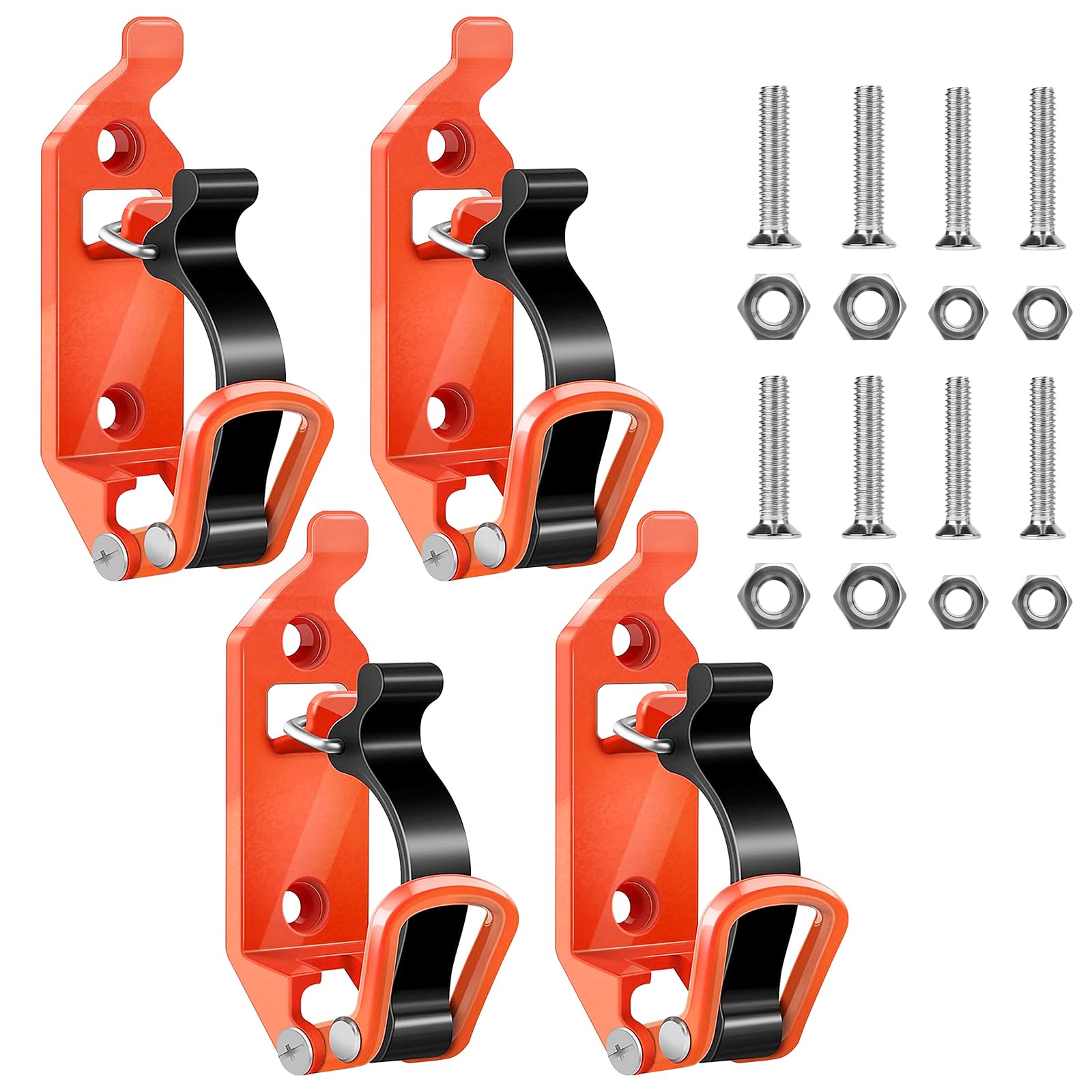 Schaufelhalter Dachträger, 4 Stück Schaufel Halterung Mit Muttern Und Schrauben, Spannverschluss, Schaufel Halterung für Dachträger, Dachträger Zubehör Wandmontagehalterungen für Auto Boot (Orange) Schaufelhalter Dachträger, 4 Stück Schaufel Halterung Mit Muttern Und Schrauben, Spannverschluss, Schaufel Halterung für Dachträger, Dachträger Zubehör Wandmontagehalterungen für Auto Boot (Orange) von BORDEAG