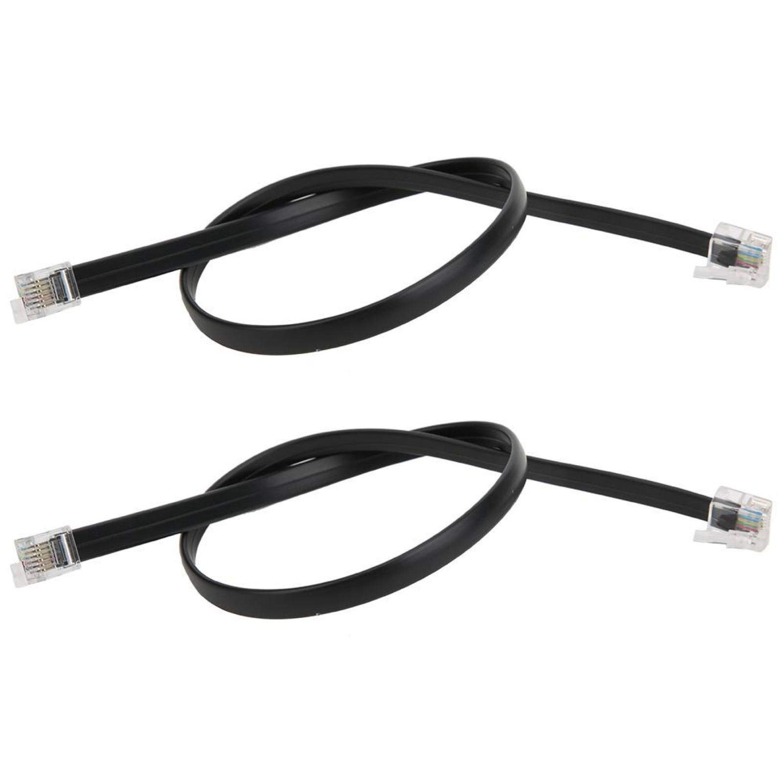 2 Stück Doppel Kristallkopf Sensorkabel, 40 mm RJ25 6 Pin Rechte Taste Umweltfreundliche PVC Hülle Sensorkabel für US Version Ul20251 28 AWG Draht 2 Stück Doppel Kristallkopf Sensorkabel, 40 mm RJ25 6 Pin Rechte Taste Umweltfreundliche PVC Hülle Sensorkabel für US Version Ul20251 28 AWG Draht von BORDSTRACT