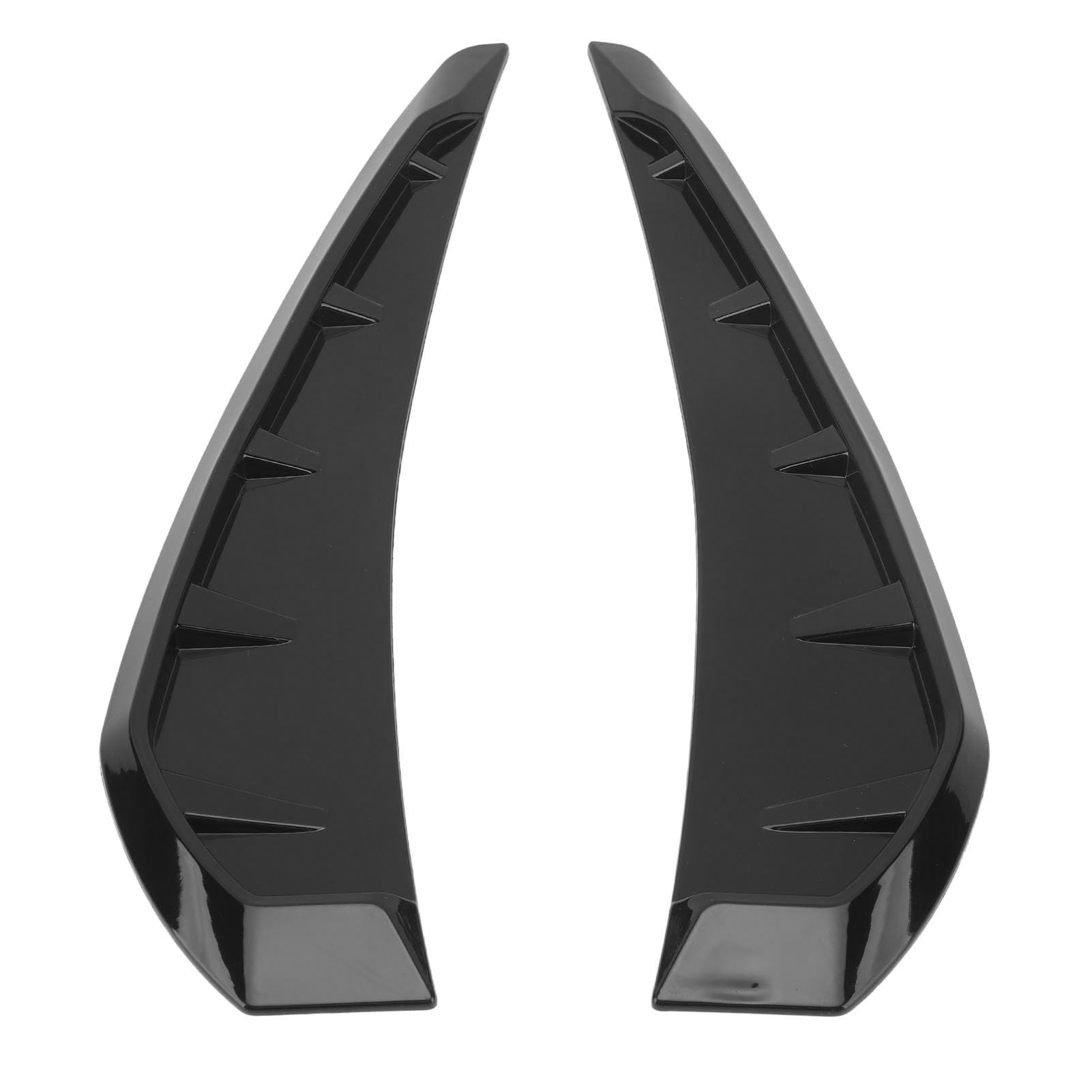 BOROCO 2 Stück Seitenkotflügel-Entlüftungsaufkleber, Stilvolle, Robuste, Dekorative, Verbesserte Belüftung, Ersatz für 1er-Serie E90 E91 (Helles Schwarz) von BOROCO