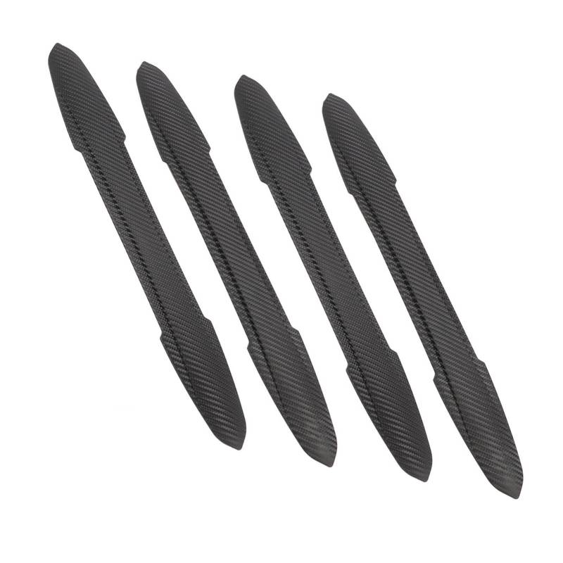 BOROCO 4pcs Stoßfänger -Schutzstreifen Kohlefaser Muster Strukturiert 43 cm Länge Kratzschutz Stoßfänger Trim für Auto von BOROCO