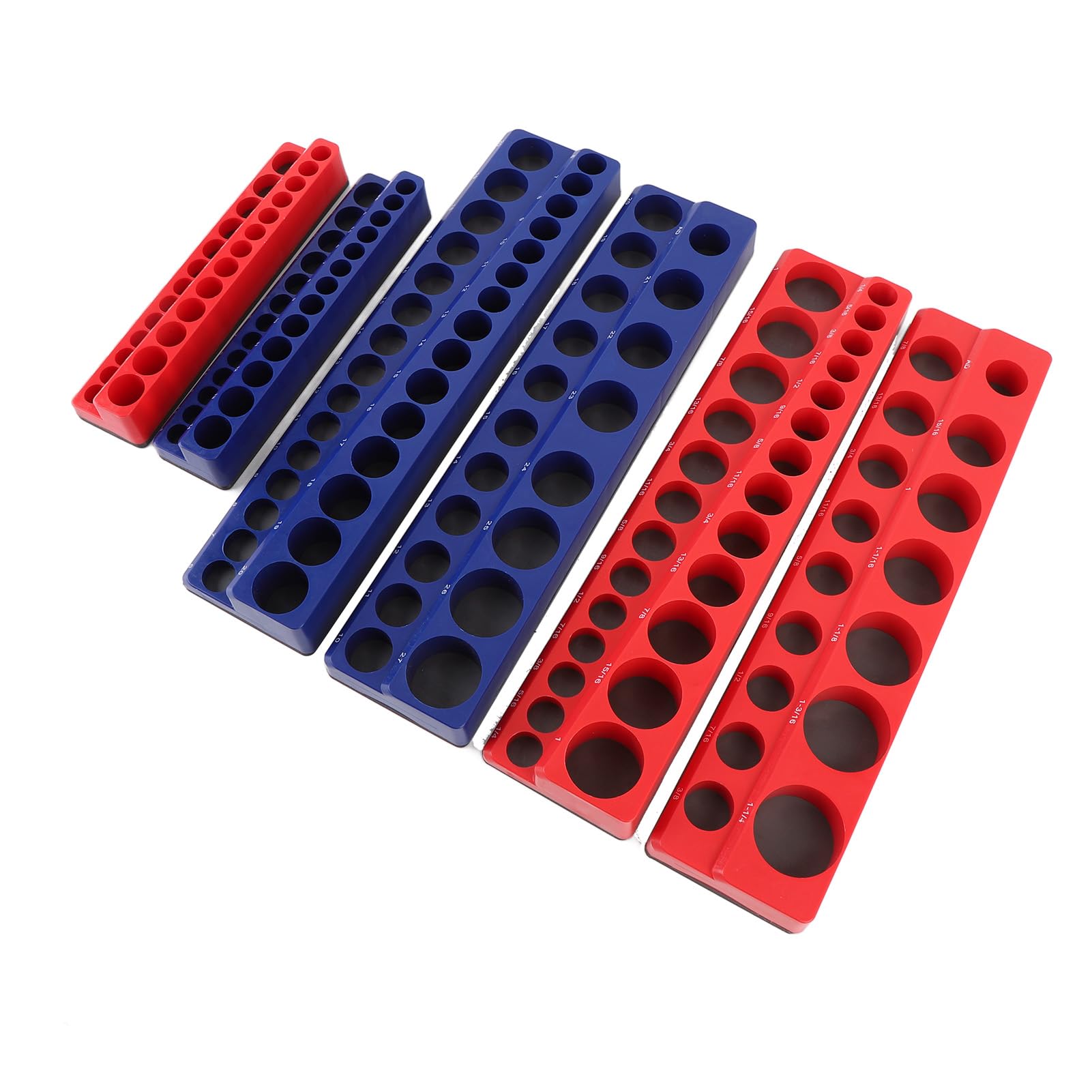 BOROCO 6 PCS Magnetischer Sockel Organizer Setzen Sie Starke Magnetische Speichereinsparung für 1/4in 3/8 -Zoll 1/2 -Zoll -Antrieb von BOROCO