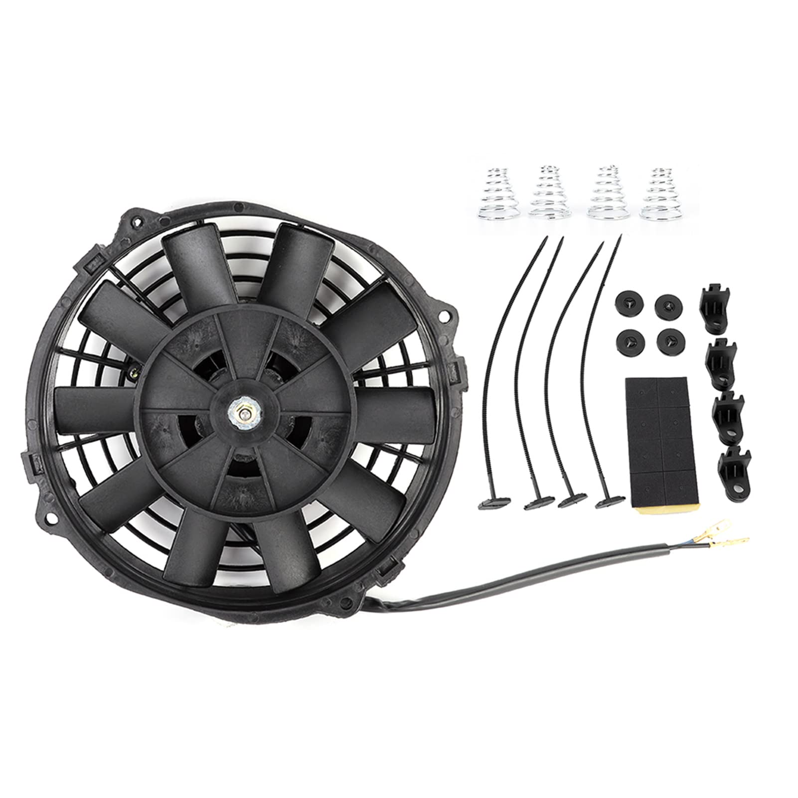 BOROCO 7 Zoll Schlanker Elektrischer Kühlerlüfter Thermo 12 V Universal Mit Montagesatz BOROCO 7 Zoll Schlanker Elektrischer Kühlerlüfter Thermo 12 V Universal Mit Montagesatz von BOROCO