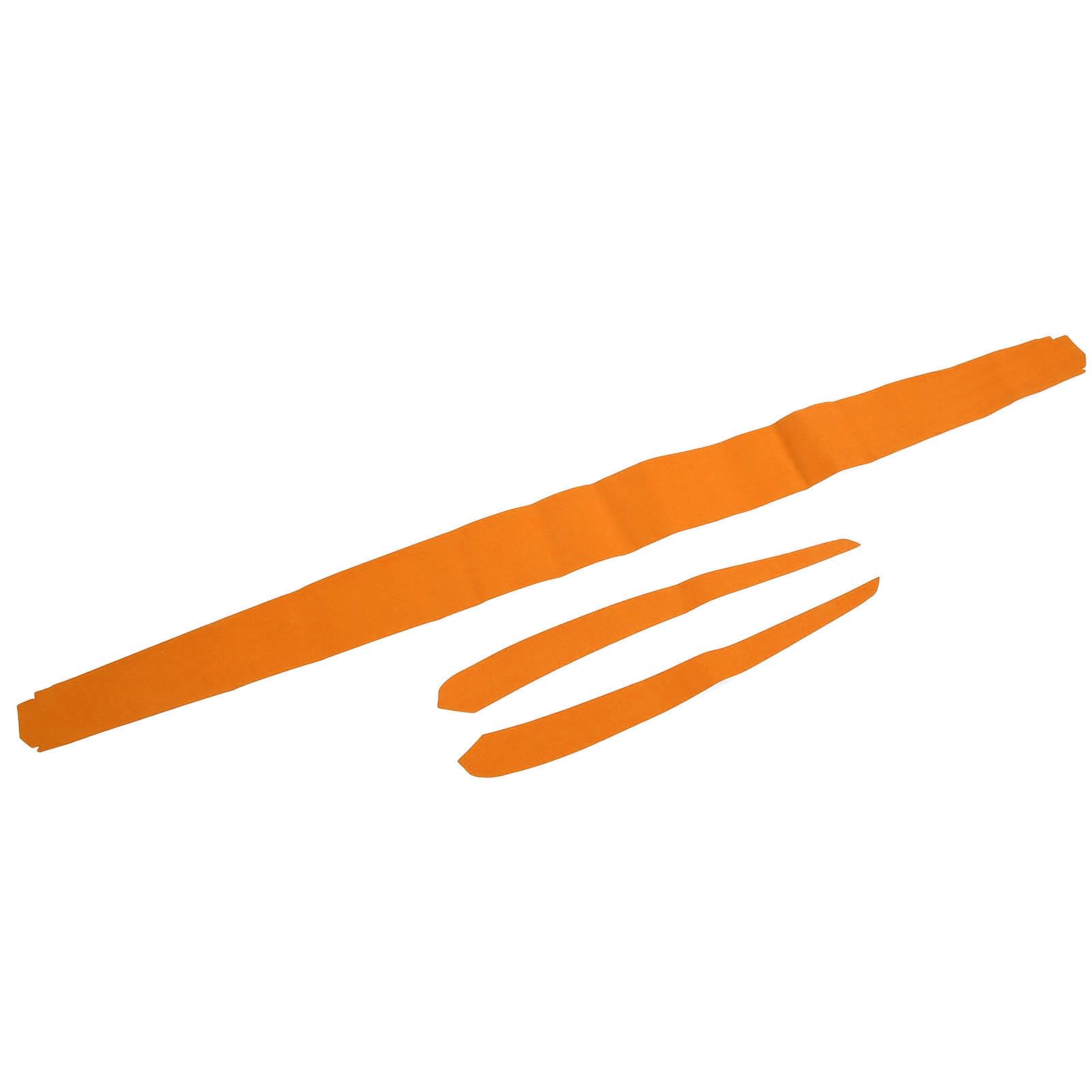 BOROCO Abdeckung der Inneren Armlehne der Vordertür, Zierleiste für die Innentürverkleidung aus Weichem Wildleder, Ersatz für das Armaturenbrett für TSL modeI 3 Y 2019 Bis 2023 (Orange) von BOROCO