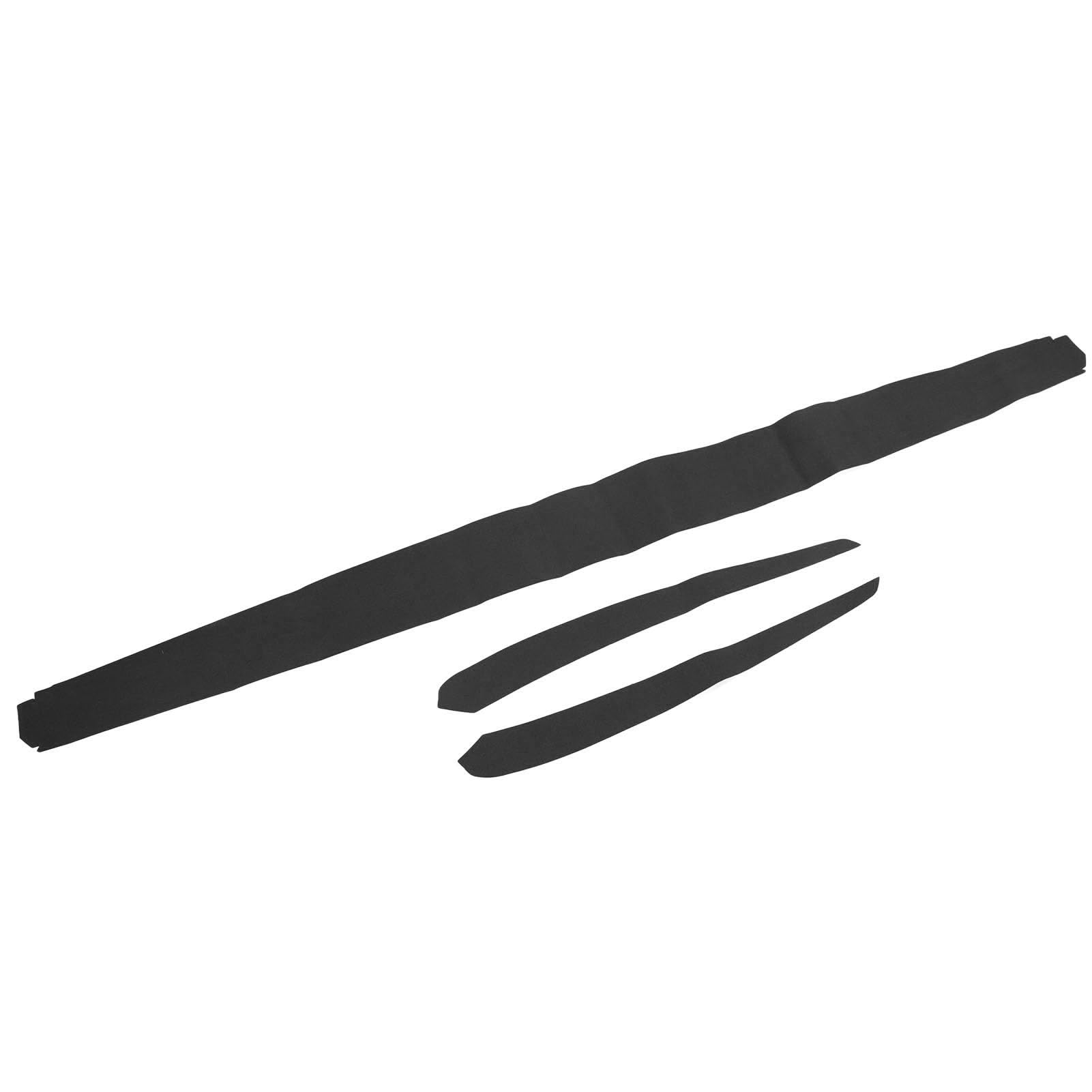 BOROCO Abdeckung der Inneren Armlehne der Vordertür, Zierleiste für die Innentürverkleidung aus Weichem Wildleder, Ersatz für das Armaturenbrett für TSL modeI 3 Y 2019 Bis 2023 (Schwarz) von BOROCO
