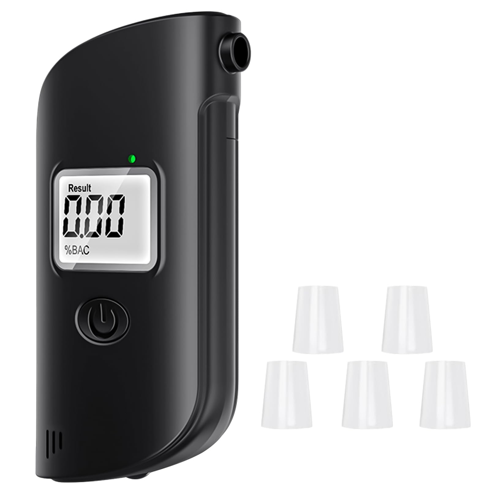 BOROCO Alkoholtester Polizeigenau, Hochpräziser Promillemessgerät mit 5 Mundstücken, Tragbarer Digitaler Alcohol Tester mit LCD-Bildschirm & LED Notbeleuchtung BOROCO Alkoholtester Polizeigenau, Hochpräziser Promillemessgerät mit 5 Mundstücken, Tragbarer Digitaler Alcohol Tester mit LCD-Bildschirm & LED Notbeleuchtung von BOROCO