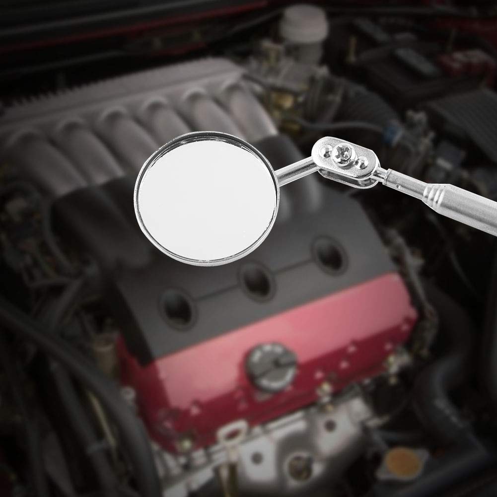 BOROCO Auto Teleskop Inspektionsspiegel, der die Erkennung mit runder Linse verlängert, Handwerkzeug, Spiegel-Handwerkzeug(Rot 50X600mm) von BOROCO