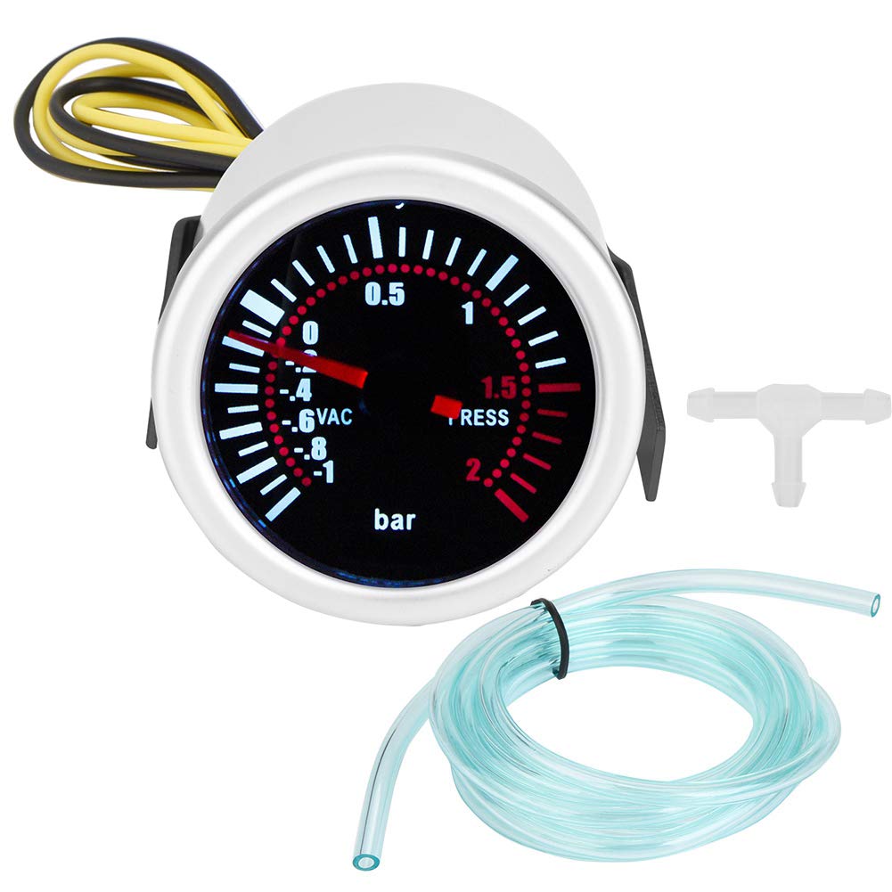 BOROCO Turbo Ladedruckanzeige PSI Gauge, 2" Auto Universal 12V LED Digital Front Turbo Ladedruckanzeige Meter Kit BOROCO Turbo Ladedruckanzeige PSI Gauge, 2" Auto Universal 12V LED Digital Front Turbo Ladedruckanzeige Meter Kit von BOROCO